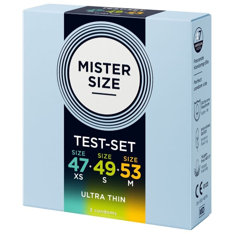 MISTER SIZE - PACK SAMPLE CONDOM SIZE 47-49-53 MM (3 UNITS) thumb 3