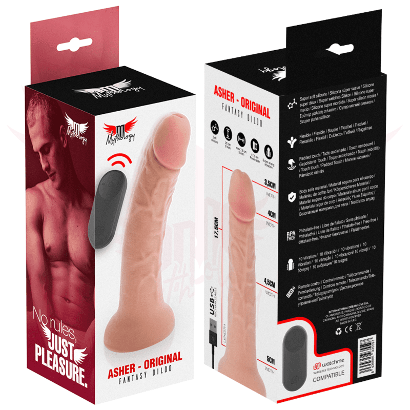 MYTHOLOGY - ASHER ORIGINAL DILDO M - VIBRATOR COMPATIBLE WITH WATCHME WIRELESS TECHNOLOGY thumb 8