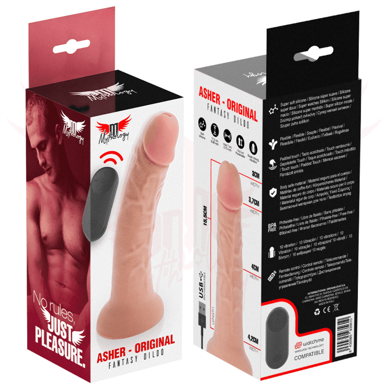 MYTHOLOGY - ASHER ORIGINAL DILDO S - VIBRATOR COMPATIBLE WITH WATCHME WIRELESS TECHNOLOGY thumb 8