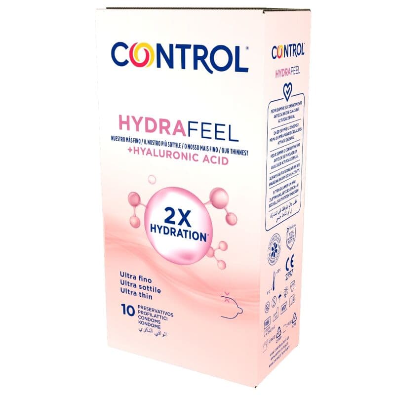 CONTROL - HYDRAFEEL ULTRA THIN CONDOMS WITH HYALURONIC ACID 10 PCS thumb 3