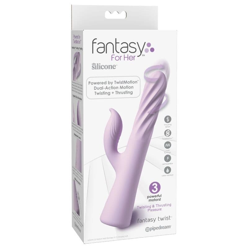 FANTASY FOR HER - FANTASY TWIST VIBRATOR TWISTMOTION WITH ROTATION AND PUSHING PURPLE thumb 5