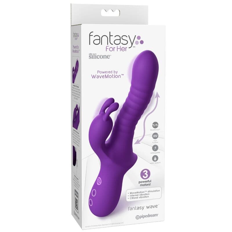 FANTASY FOR HER - FANTASY WAVE WAVEMOTION RECHARGEABLE VIBRATOR PURPLE thumb 3