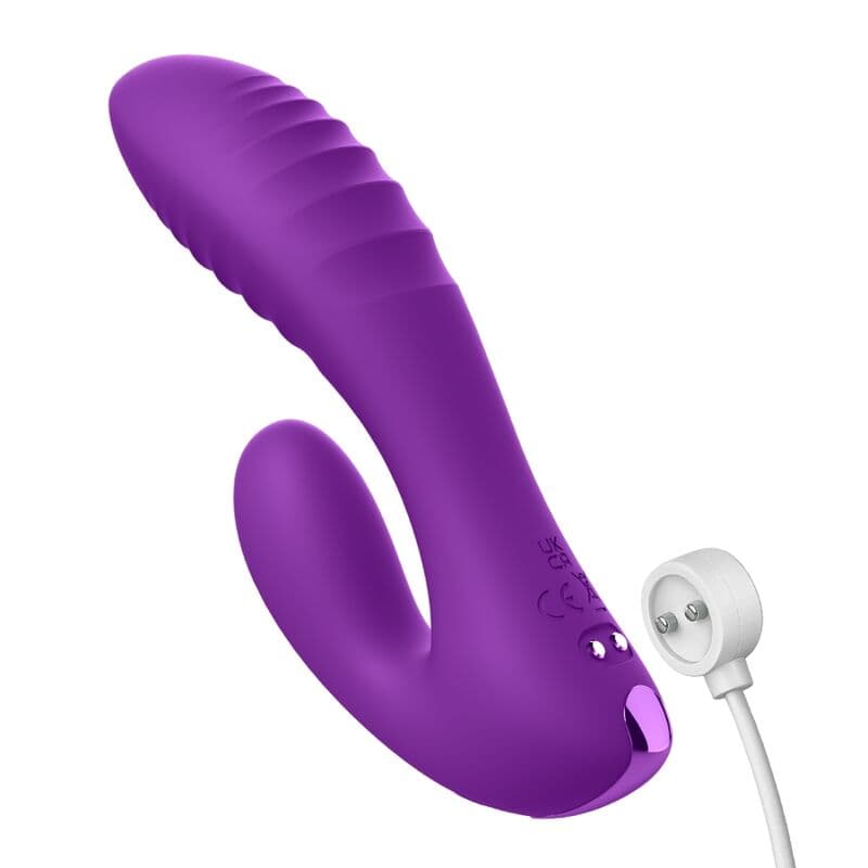 FANTASY FOR HER - SECRET LOVER DOUBLE-SPOT VIBRATOR GY CLITORIS RECHARGEABLE PURPLE thumb 2