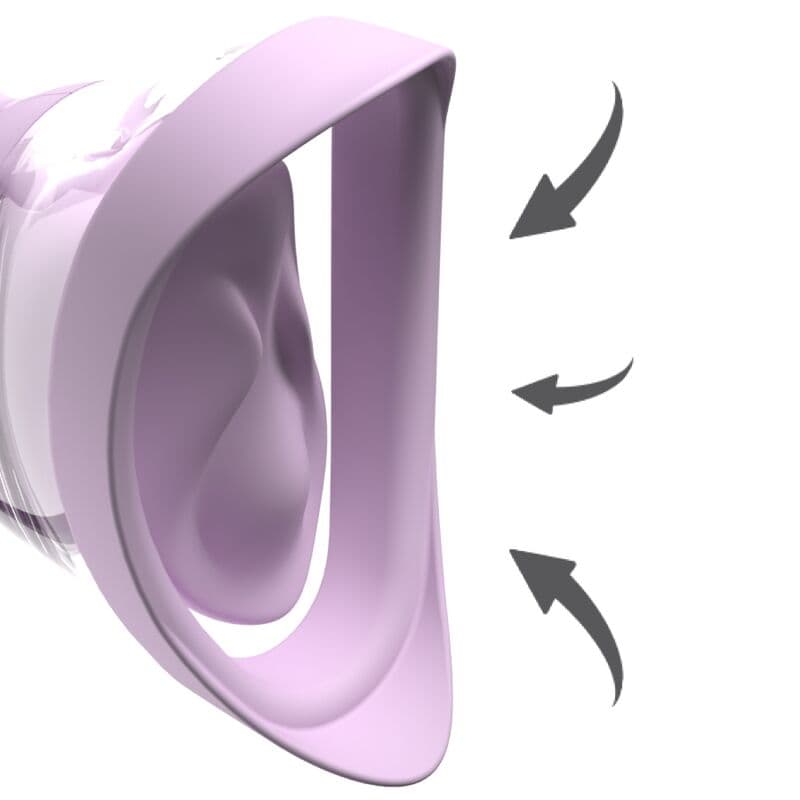 FANTASY FOR HER - VELOURA TOUCH PLEASURE PUMP INTIMATE PUMP WITH SUCTION AND VIBRATION PURPLE thumb 4