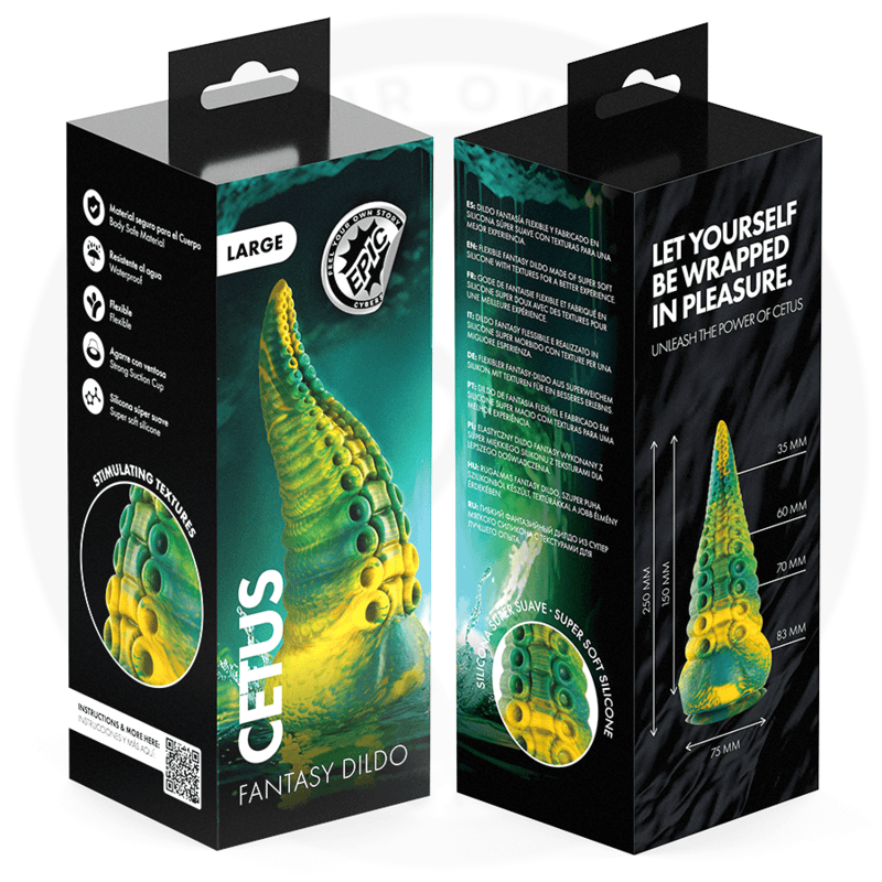 EPIC - CETUS GREEN TENTACLE DILDO LARGE SIZE thumb 10