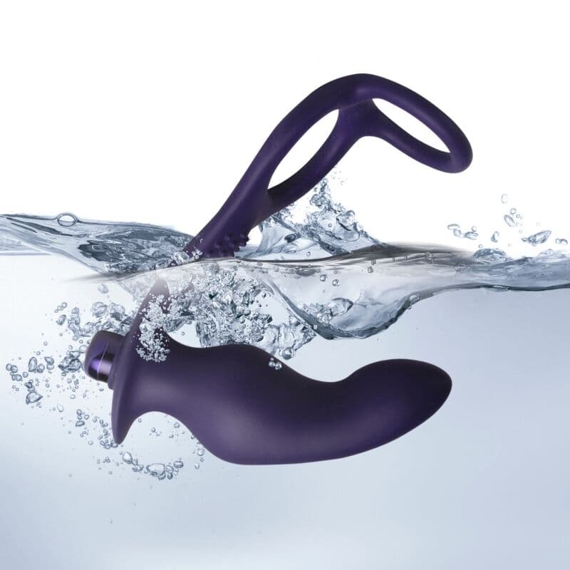 ROCKS-OFF - NOVA ZENTURIAN VIBRATING PROSTATE PLUG WITH RINGS 16 MODES DARK BLUE thumb 7