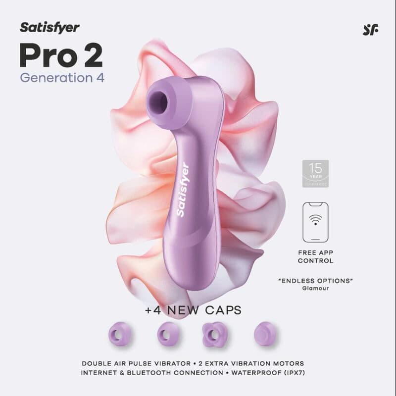 SATISFYER - PRO 2 GENERATION 4 CLITORAL STIMULATOR AMETHYST thumb 8