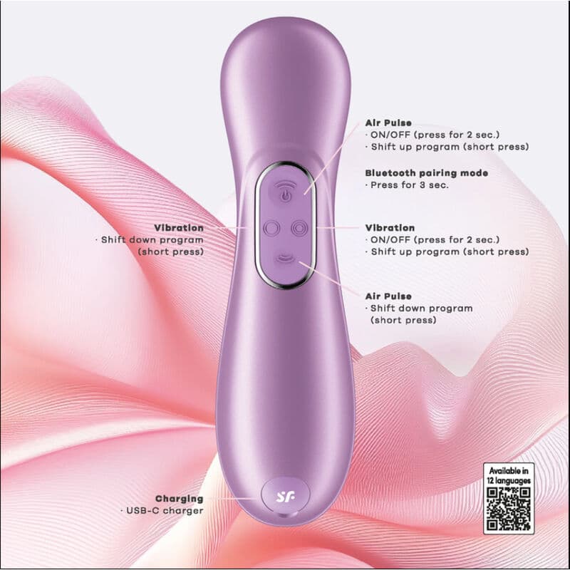 SATISFYER - PRO 2 GENERATION 4 CLITORAL STIMULATOR AMETHYST thumb 7