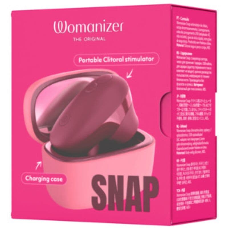 WOMANIZER - SNAP SUCTION CLITORAL STIMULATOR 6 INTENSITY LEVELS CRUSHED BERRY thumb 14
