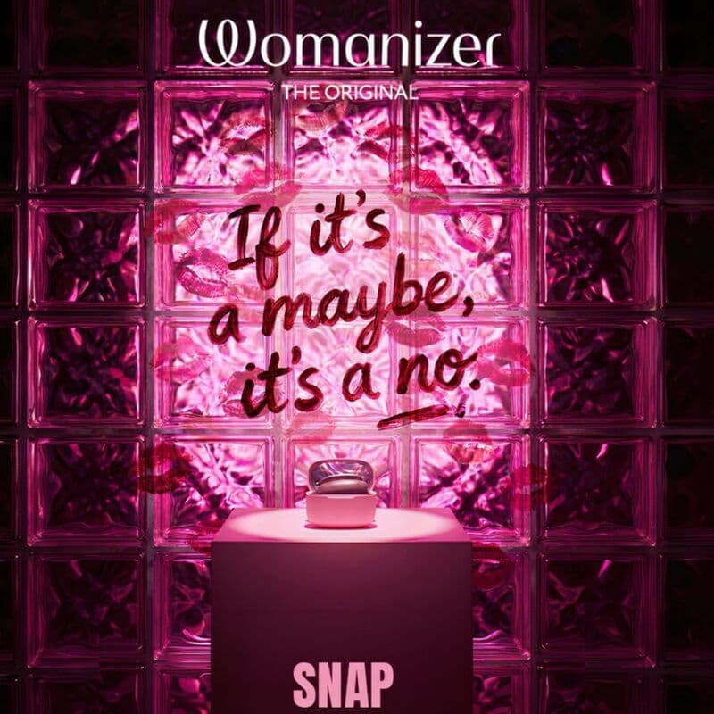WOMANIZER - SNAP SUCTION CLITORAL STIMULATOR 6 INTENSITY LEVELS CRUSHED BERRY thumb 9