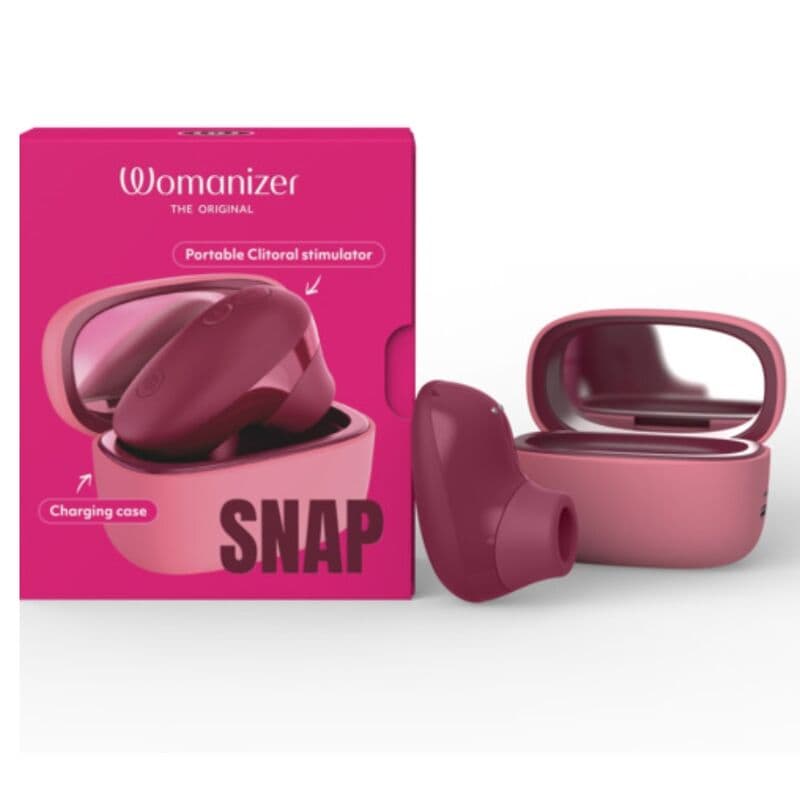WOMANIZER - SNAP SUCTION CLITORAL STIMULATOR 6 INTENSITY LEVELS CRUSHED BERRY thumb 3