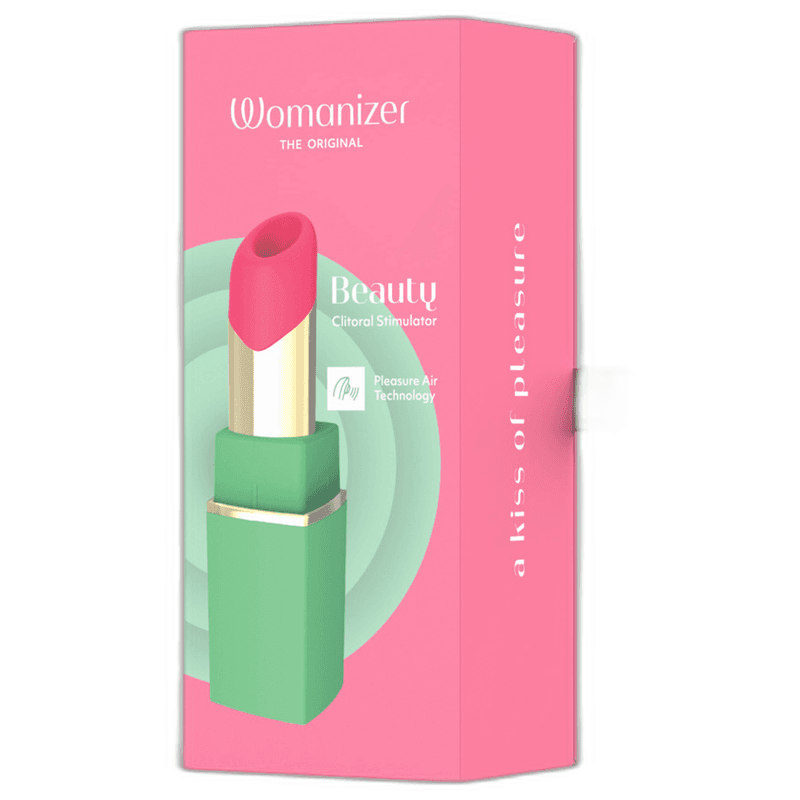 WOMANIZER - BEAUTY SUCTION CLITORAL STIMULATOR 6 INTENSITY LEVELS GREEN AND PINK thumb 7