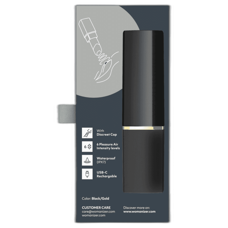 WOMANIZER - BEAUTY SUCTION CLITORAL STIMULATOR 6 INTENSITY LEVELS BLACK AND GOLD thumb 11