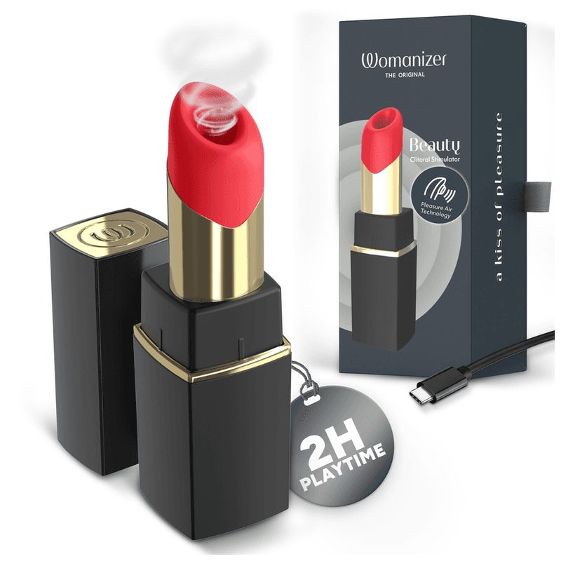 WOMANIZER - BEAUTY SUCTION CLITORAL STIMULATOR 6 INTENSITY LEVELS BLACK AND GOLD thumb 9