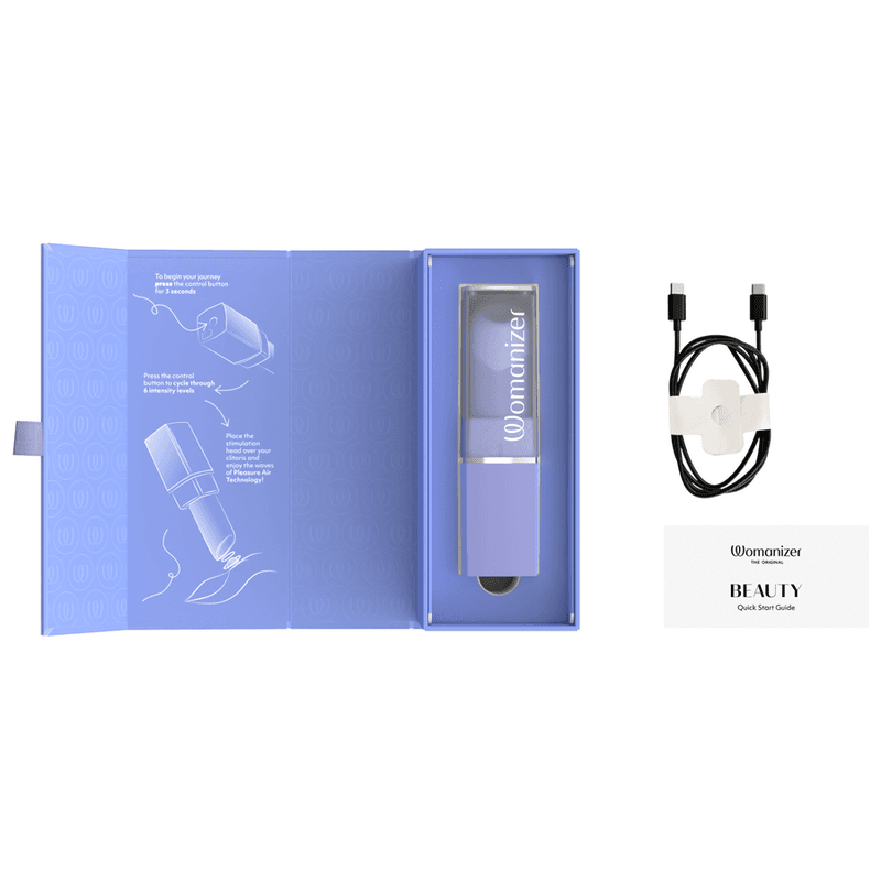 WOMANIZER - BEAUTY SUCTION CLITORAL STIMULATOR 6 INTENSITY LEVELS LILAC thumb 6
