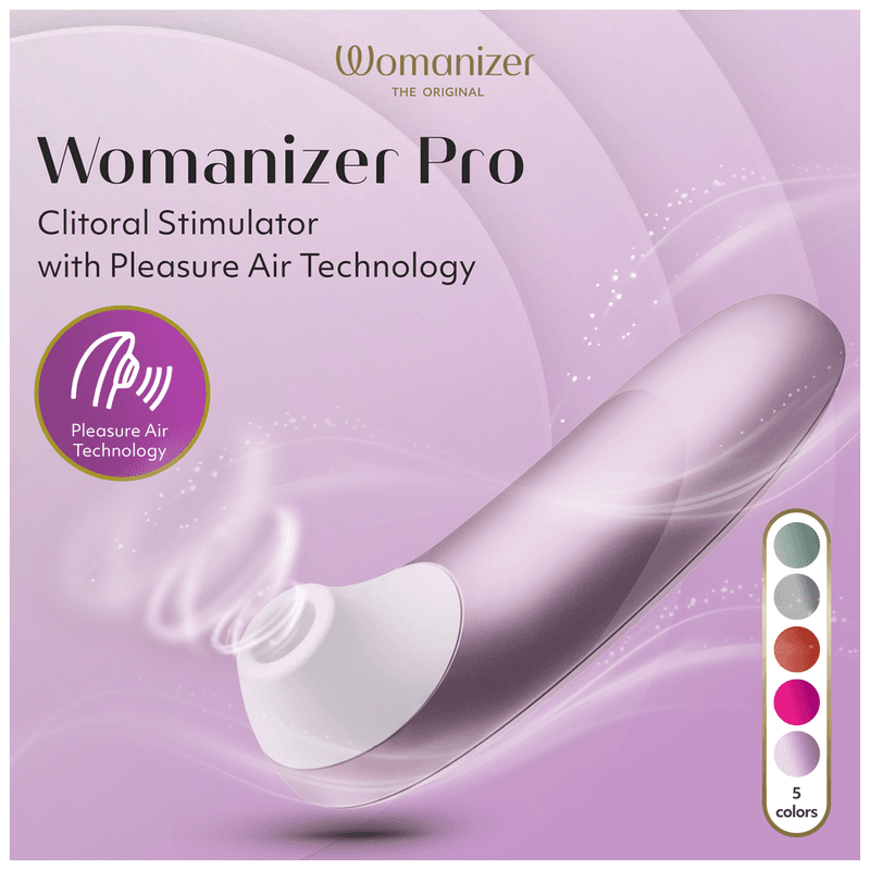 WOMANIZER - PRO SUCTION CLITORAL STIMULATOR 11 INTENSITY LEVELS LILAC thumb 6