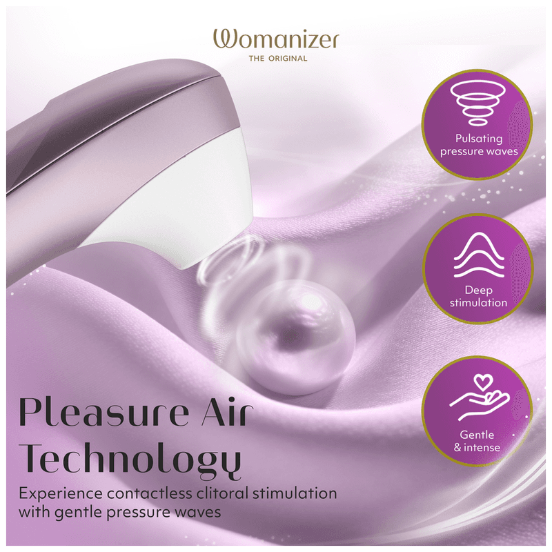 WOMANIZER - PRO SUCTION CLITORAL STIMULATOR 11 INTENSITY LEVELS LILAC thumb 7