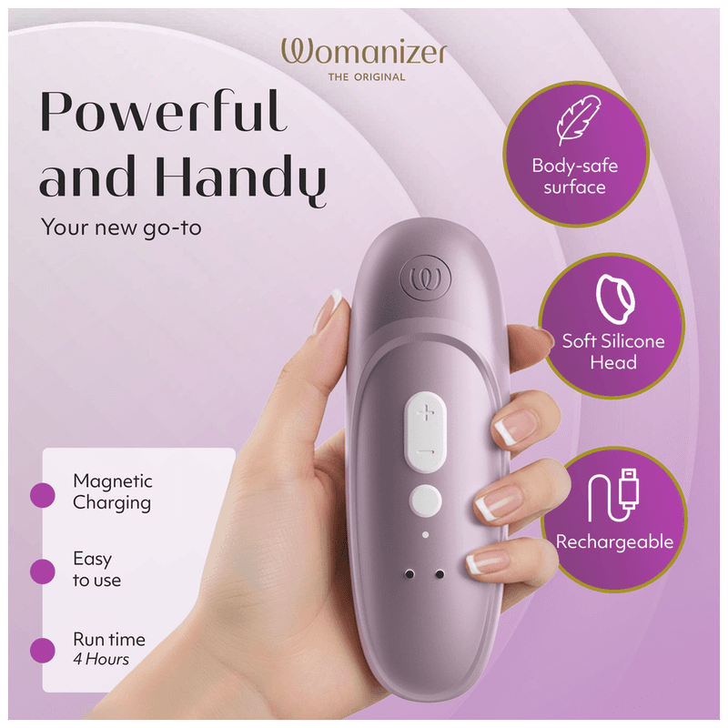 WOMANIZER - PRO SUCTION CLITORAL STIMULATOR 11 INTENSITY LEVELS LILAC thumb 8
