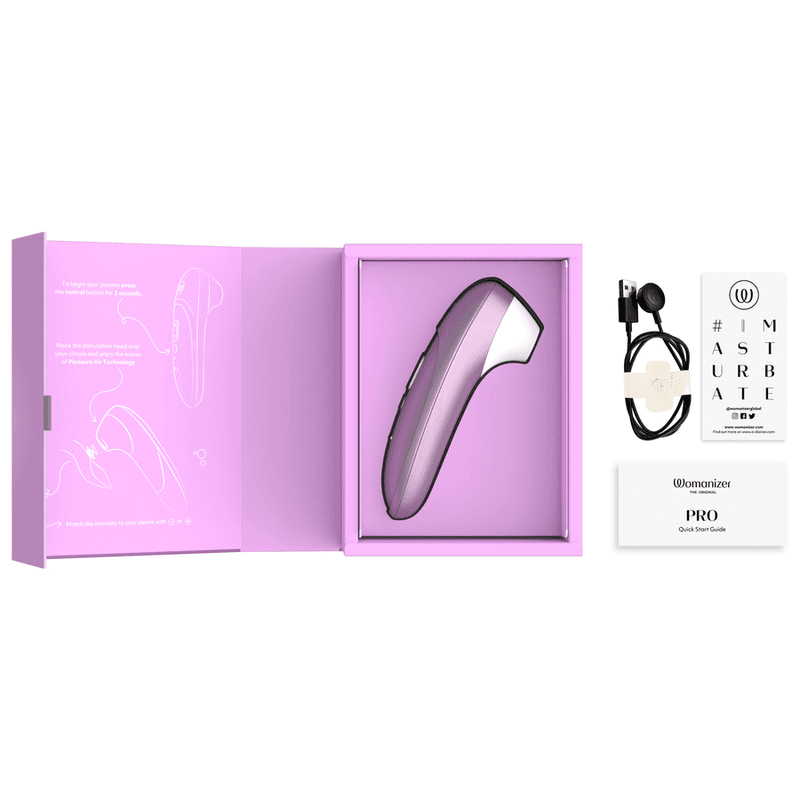 WOMANIZER - PRO SUCTION CLITORAL STIMULATOR 11 INTENSITY LEVELS LILAC thumb 3