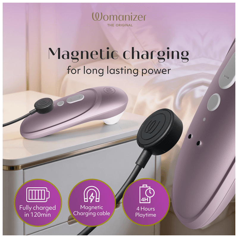 WOMANIZER - PRO SUCTION CLITORAL STIMULATOR 11 INTENSITY LEVELS LILAC thumb 11