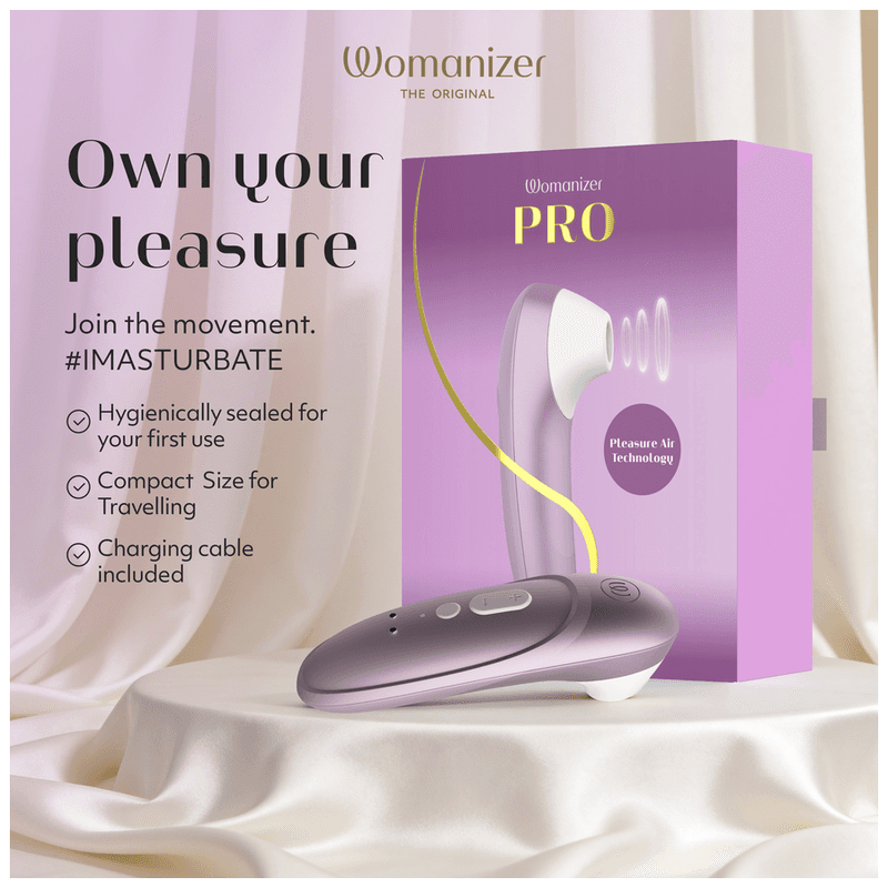 WOMANIZER - PRO SUCTION CLITORAL STIMULATOR 11 INTENSITY LEVELS LILAC thumb 12