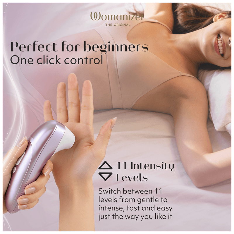 WOMANIZER - PRO SUCTION CLITORAL STIMULATOR 11 INTENSITY LEVELS LILAC thumb 13