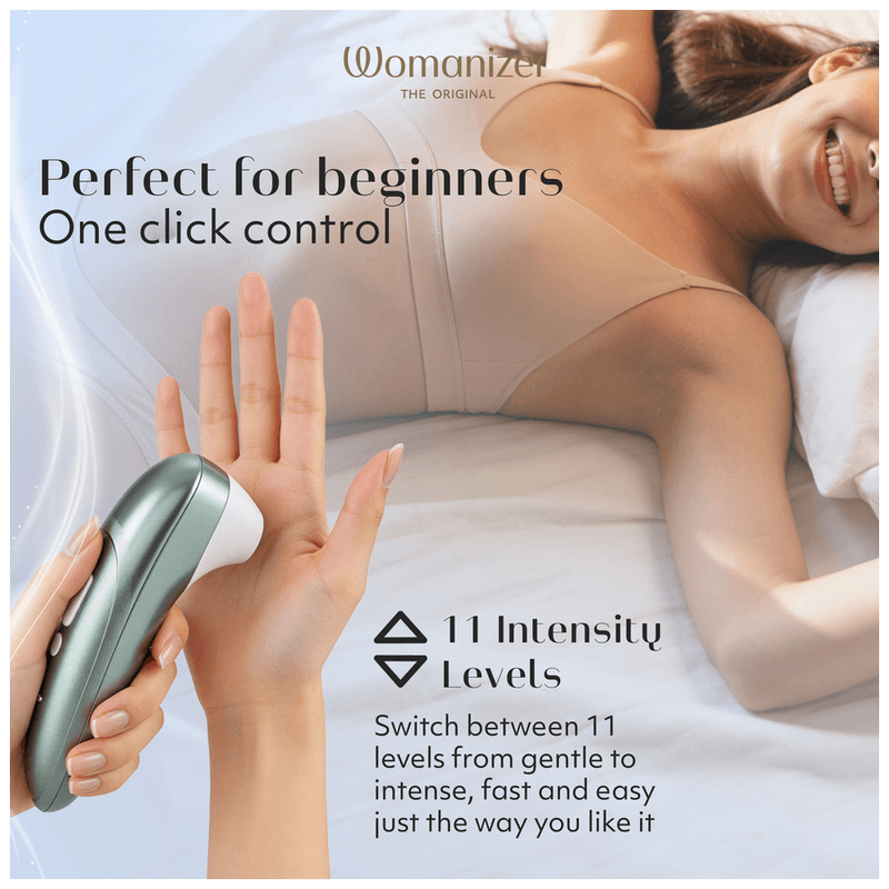 WOMANIZER - PRO SUCTION CLITORAL STIMULATOR 11 INTENSITY LEVELS SAGE GREEN thumb 16