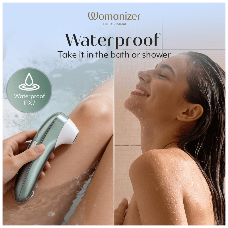 WOMANIZER - PRO SUCTION CLITORAL STIMULATOR 11 INTENSITY LEVELS SAGE GREEN thumb 17