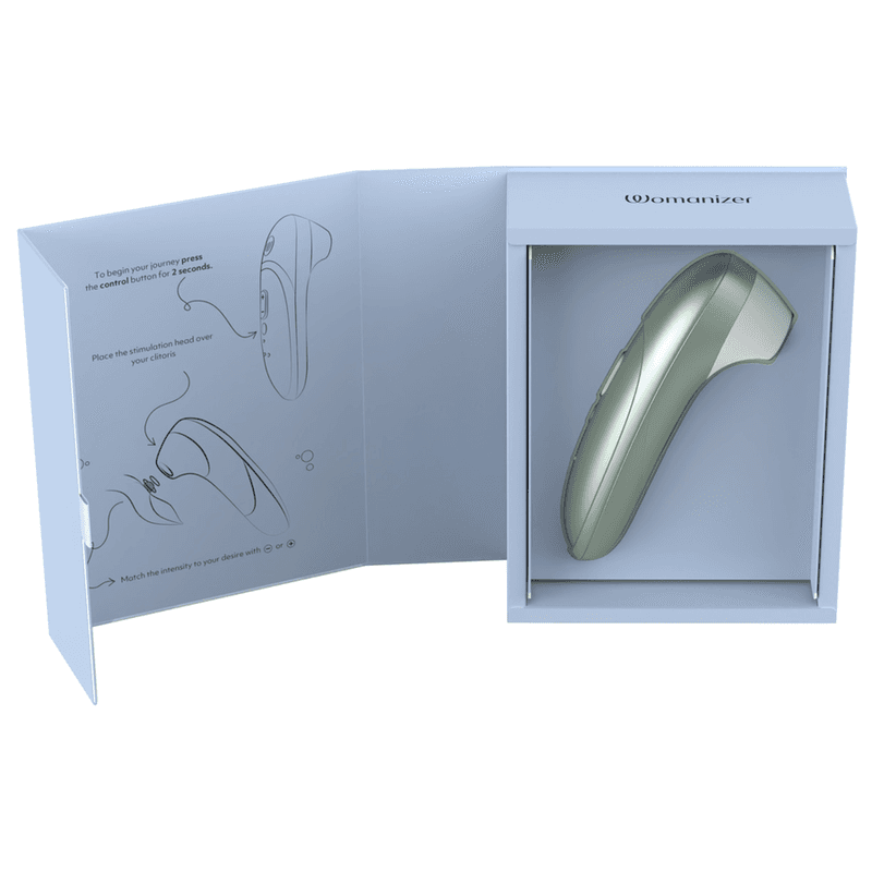 WOMANIZER - PRO SUCTION CLITORAL STIMULATOR 11 INTENSITY LEVELS SAGE GREEN thumb 10