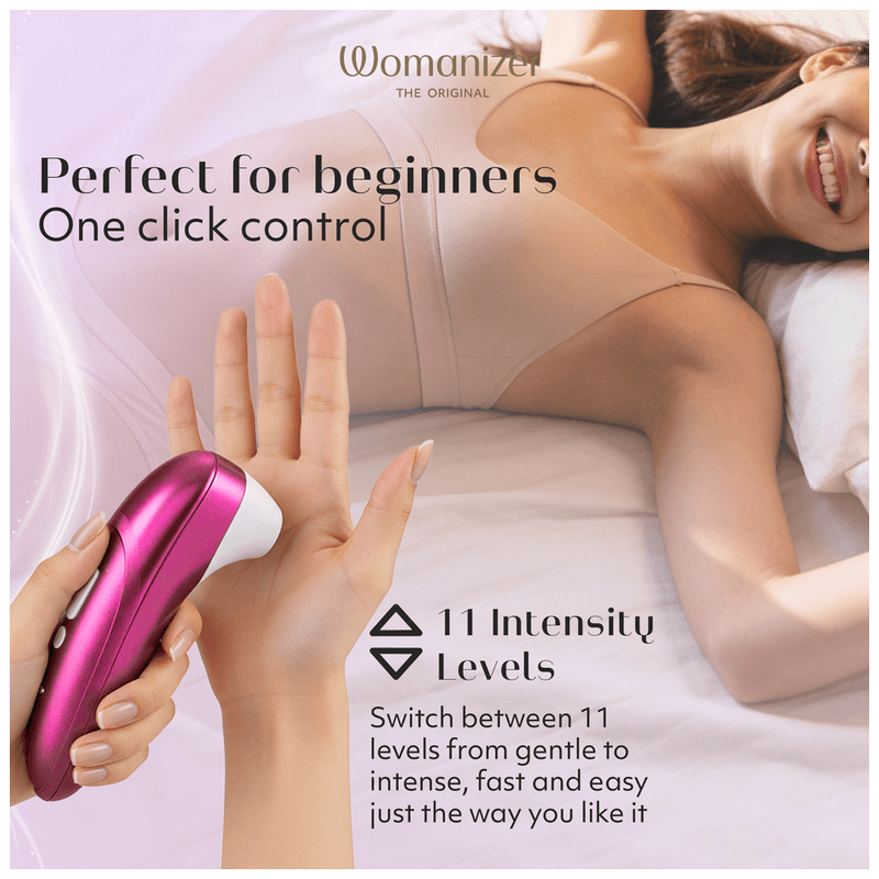WOMANIZER - PRO SUCTION CLITORAL STIMULATOR 11 INTENSITY LEVELS VIBRANT PINK thumb 13