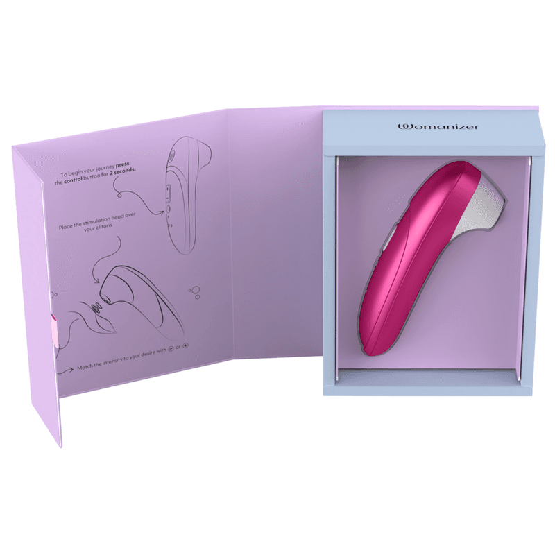 WOMANIZER - PRO SUCTION CLITORAL STIMULATOR 11 INTENSITY LEVELS VIBRANT PINK thumb 9