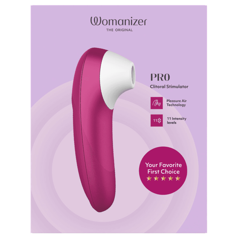 WOMANIZER - PRO SUCTION CLITORAL STIMULATOR 11 INTENSITY LEVELS VIBRANT PINK thumb 19