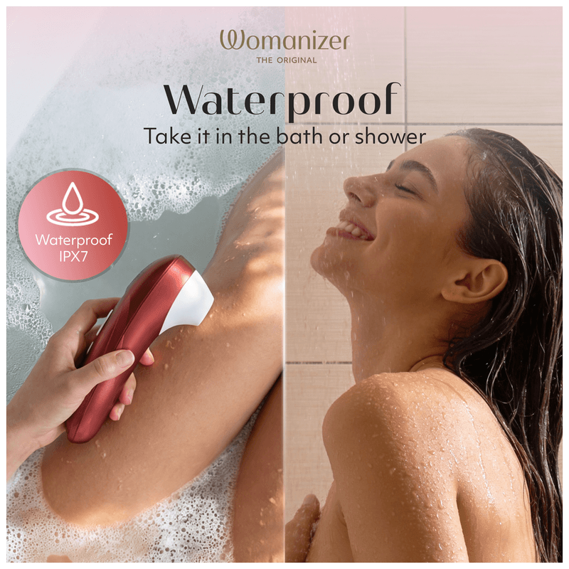 WOMANIZER - PRO SUCTION CLITORAL STIMULATOR 11 INTENSITY LEVELS BORDEAUX RED thumb 19