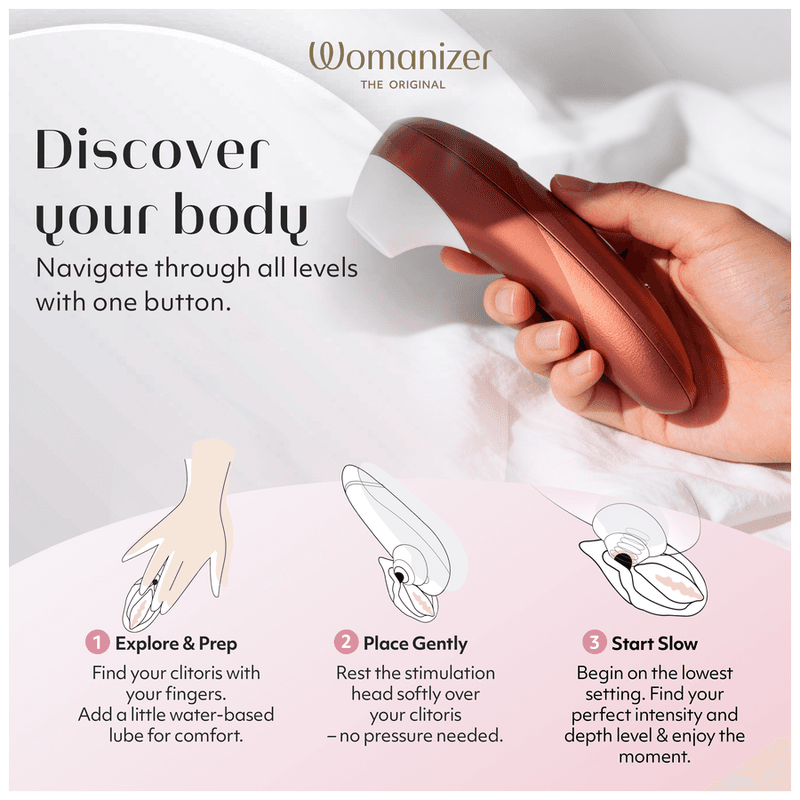 WOMANIZER - PRO SUCTION CLITORAL STIMULATOR 11 INTENSITY LEVELS BORDEAUX RED thumb 20