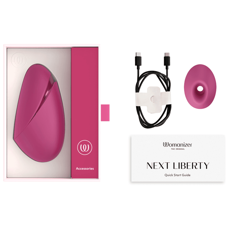 WOMANIZER - NEXT LIBERTY 3D CLITORAL STIMULATOR INTENSE PINK AIR OF PLEASURE thumb 4