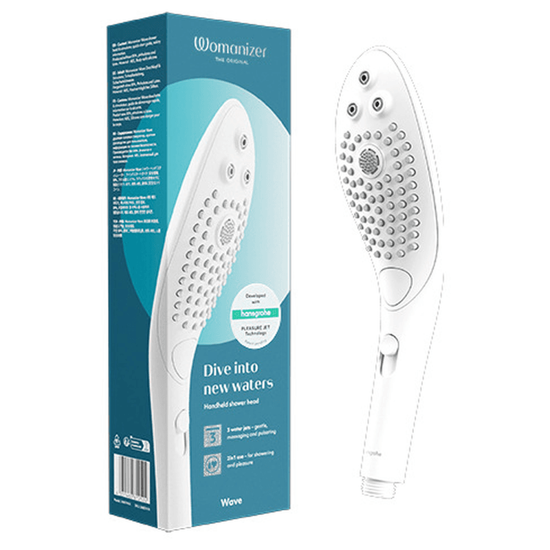 WOMANIZER - WAVE CLITORAL STIMULATING SHOWER HEAD WHITE