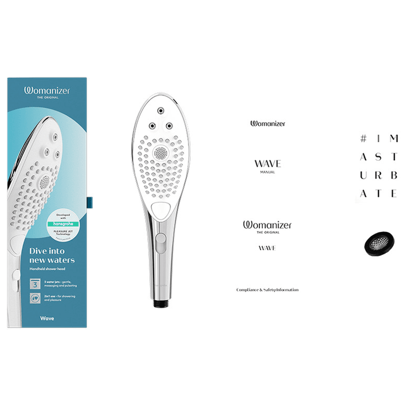 WOMANIZER - WAVE CLITORAL STIMULATING SHOWER HEAD CHROME thumb 12