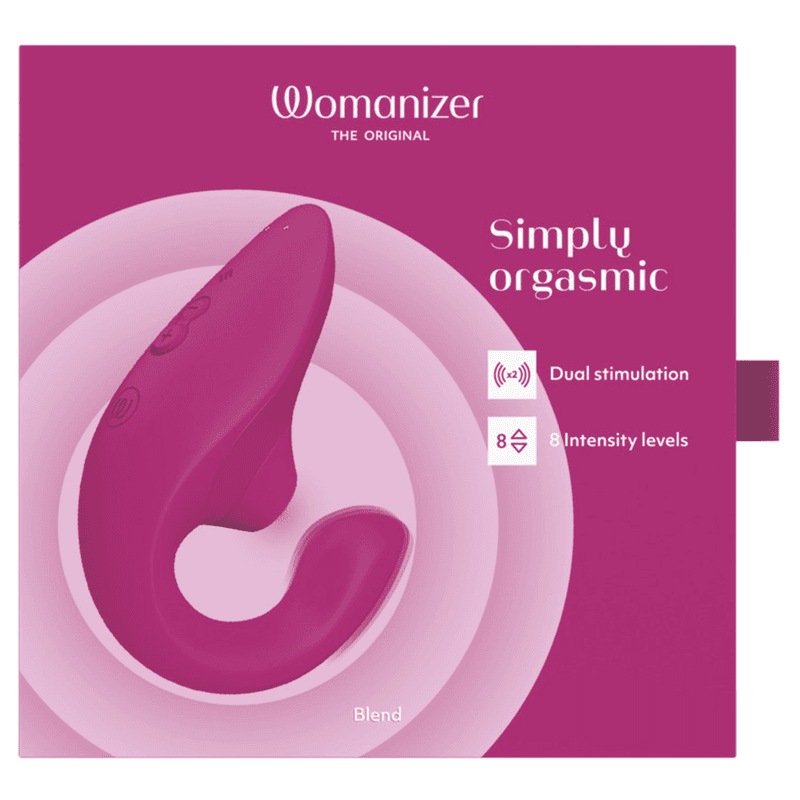 WOMANIZER - BLEND RABBIT VIBRATOR STIMULATOR VIBRANT PINK thumb 14