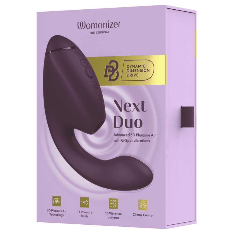 WOMANIZER - DUO NEXT DUAL CLITORAL & G-SPOT STIMULATOR DARK PURPLE thumb 21
