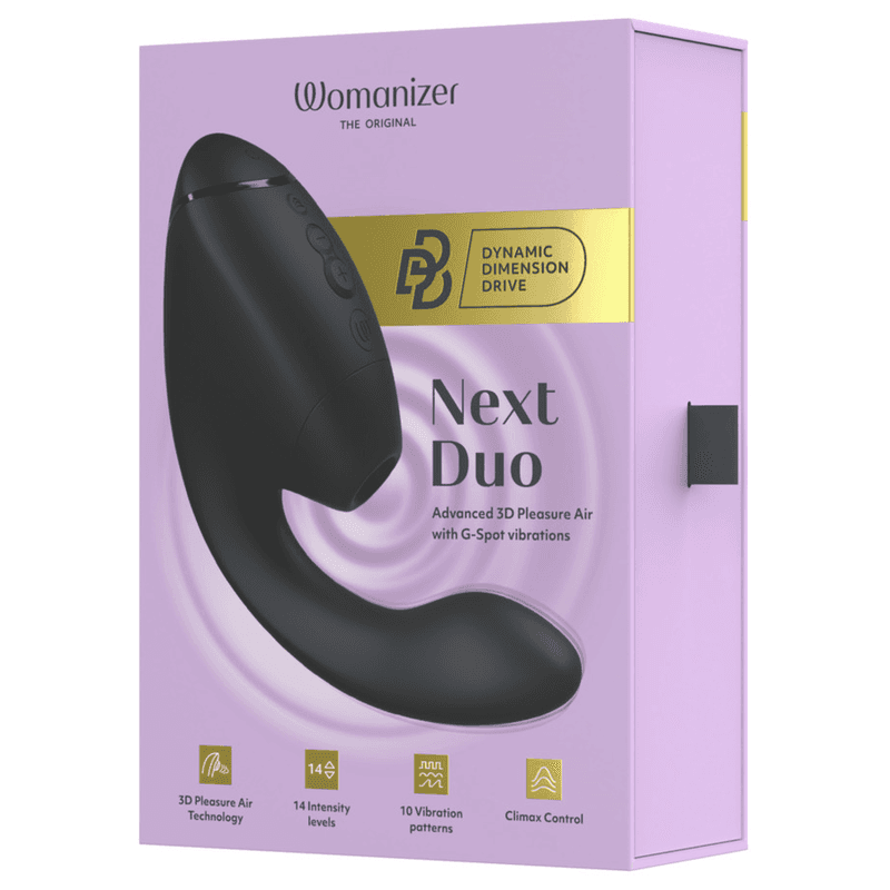 WOMANIZER - DUO NEXT DUAL CLITORAL & G-SPOT STIMULATOR BLACK thumb 15