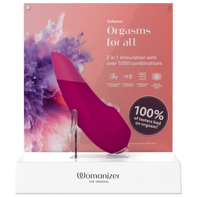 WOMANIZER - ENHANCE CLITORIAL STIMULATOR VIBRANT PINK thumb 7