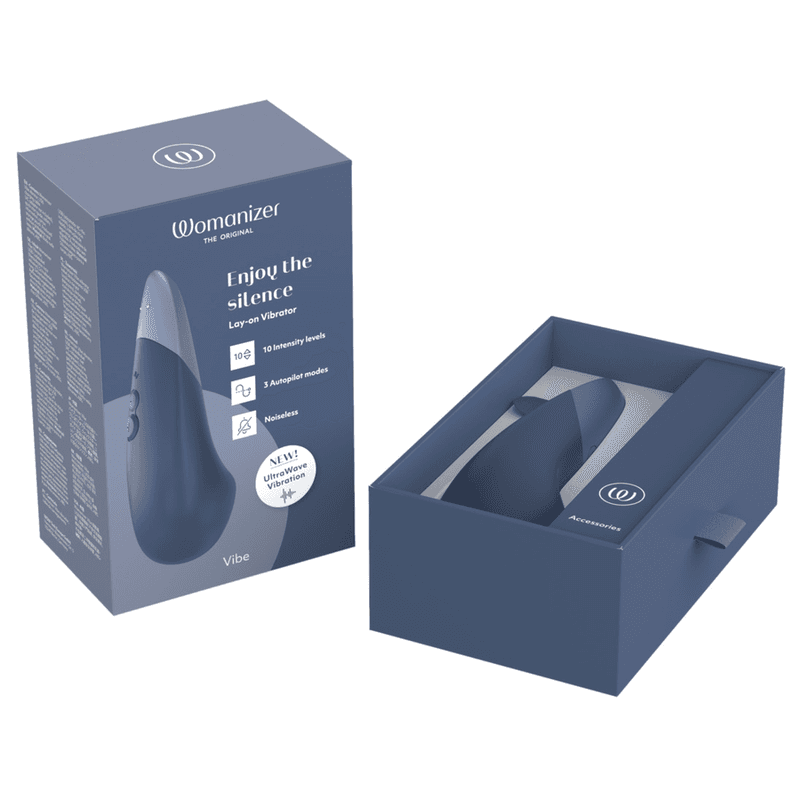 WOMANIZER - VIBE LAY-ON SILENT VIBRATOR DARK BLUE thumb 15