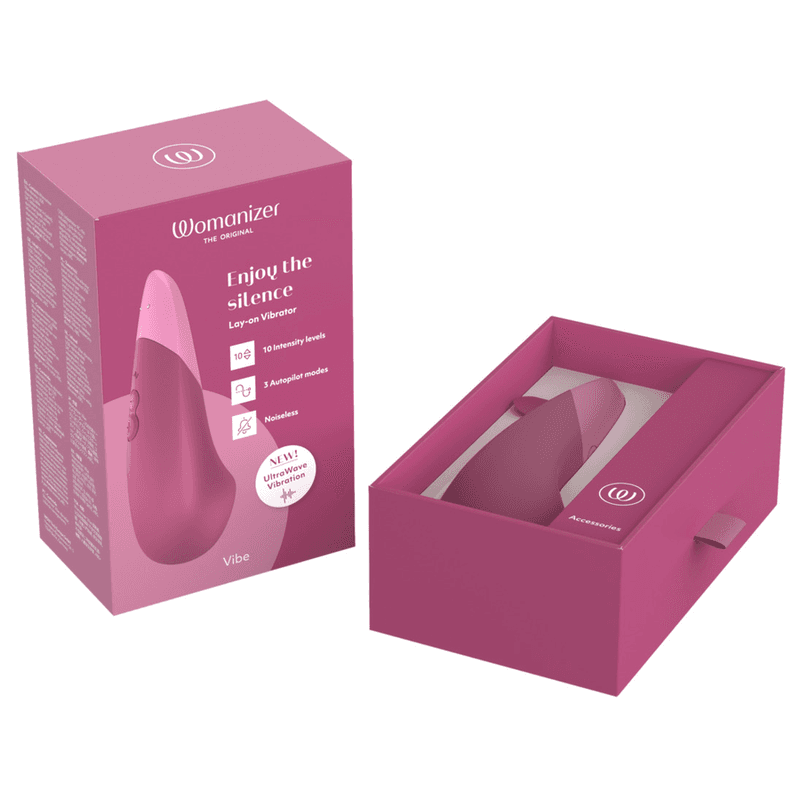 WOMANIZER - VIBE LAY-ON SILENT VIBRATOR DUSKY PINK thumb 10