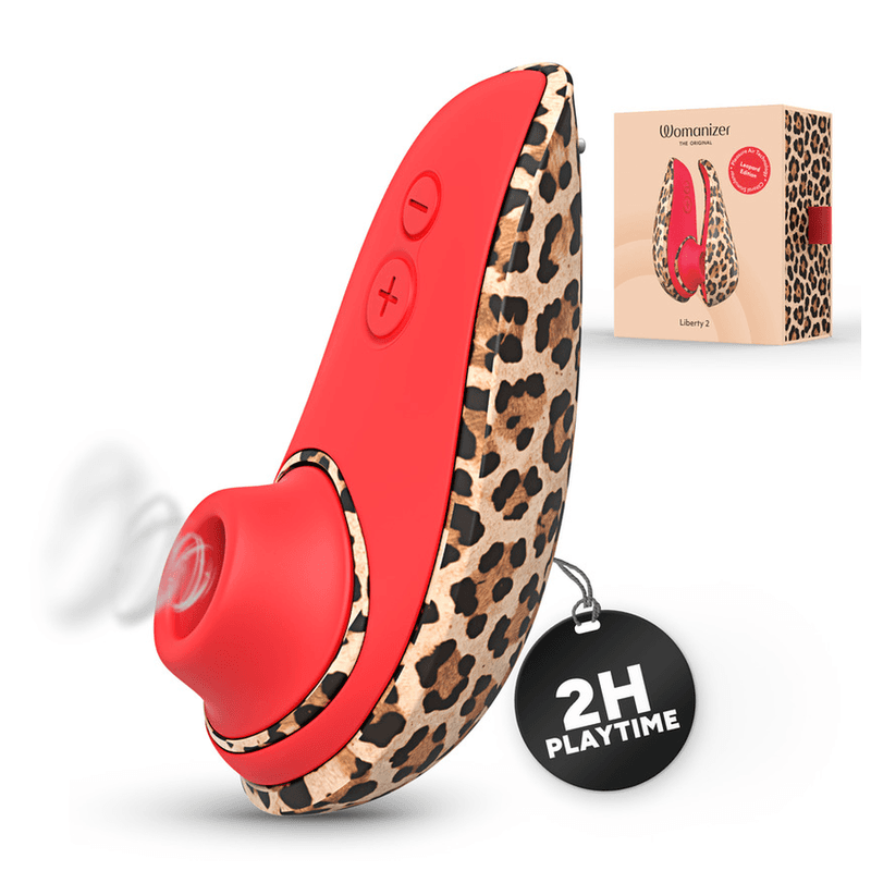 WOMANIZER - LIBERTY 2 SUCTION CLITORAL STIMULATOR 8 INTENSITY LEVELS LEOPARD PRINT thumb 9
