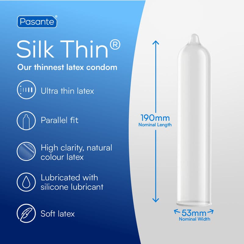 PASANTE - CONDOMS SILK THINEST 144 UNITS thumb 3