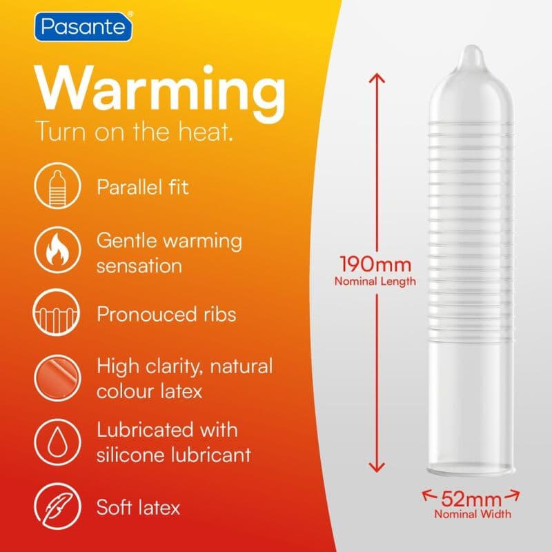 PASANTE - CONDOMS WARMING EFFECT BAG 144 UNITS thumb 3