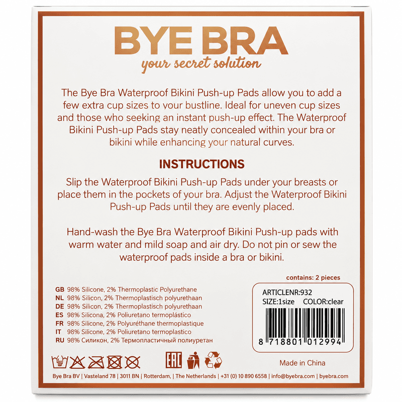 BYE-BRA - PADS PUSH-UP WATERPROOF thumb 2