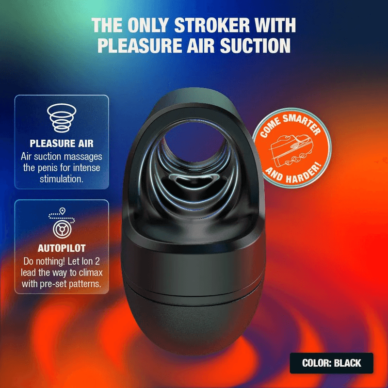 ARCWAVE - ION 2 MALE STROKER WITH PULSATING AIRWAVE STIMULATION BLACK thumb 2