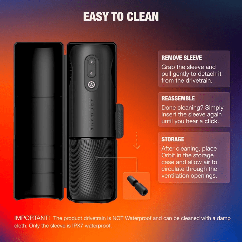 ARCWAVE - ORBIT 360° ROTATING MALE MASTURBATOR WITH APP CONTROL BLACK thumb 5
