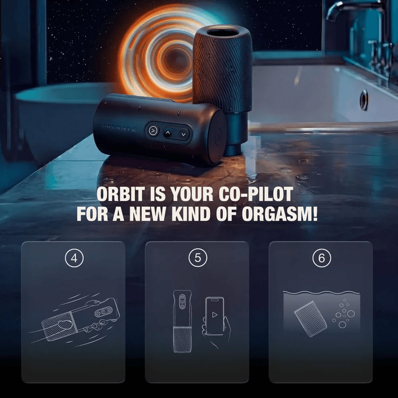 ARCWAVE - ORBIT 360° ROTATING MALE MASTURBATOR WITH APP CONTROL BLACK thumb 9